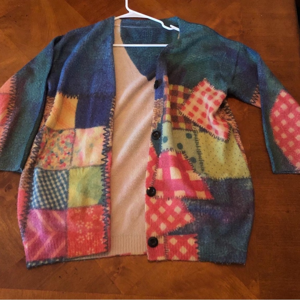 Colorful Patchwork Cardigan